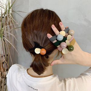 2022年新款韩国皮筋头绳女发圈女生扎头发马尾皮套新年气质发绳