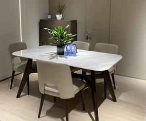 natuzzieditions纳图兹意迪森天然大理石长餐桌餐台餐椅普莱特罗