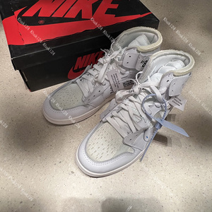k24 air jordan 1 aj1ow联名纯白欧洲限定offwhiteaq0818-100