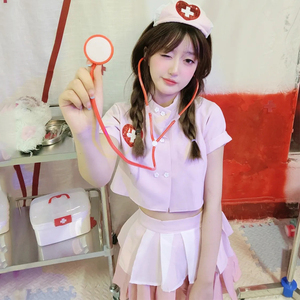 角色扮演性感万圣节制服诱感纯欲主播直播护士服cosplay医生套装
