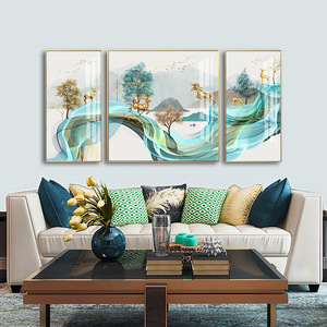 客厅三联画有机玻璃