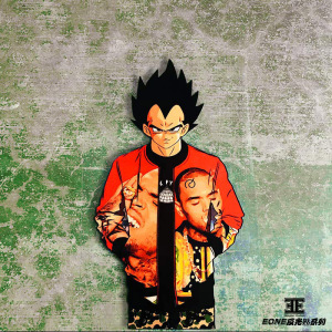 eone七龙珠孙悟空说唱嘻哈歌手潮牌飞行服bape迷彩裤车身玻璃贴纸