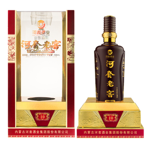 河套酒业河套老窖10 内蒙纯粮白酒42度浓香型 500ml礼盒装
