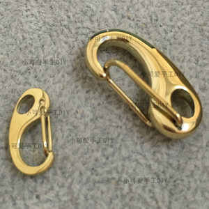 大龙虾扣虾公扣手绳手环DIY配件不锈钢金色钢色扣子