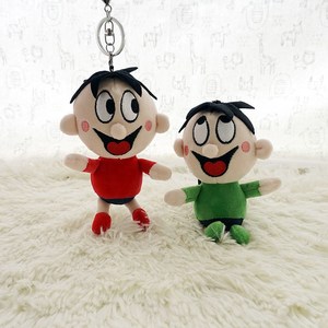 卡通可爱旺旺仔毛绒公仔大头钥匙扣书包挂件玩偶钥匙链情侣礼物女