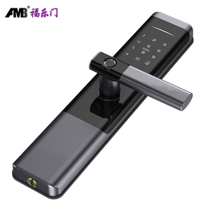 福乐门智能指纹锁家用防盗门密码锁电子门锁刷卡锁大门锁一握开