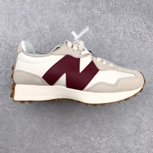 旗舰店浪新百伦威nb小蛮腰女鞋327酒红运动鞋n字阿甘鞋秋冬老爹鞋