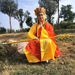 西游记服装道具全套 唐僧 服装帽子袈裟禅杖全套 舞台演出表演服