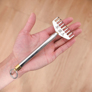 挠痒抓背神器不锈钢伸缩痒痒挠不求人老头乐便携创意按摩弹簧小锤