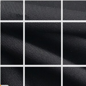 细螺纹布料涤纶面料罗文袖口领口布料超柔低弹丝黑黑罗文布涤纶