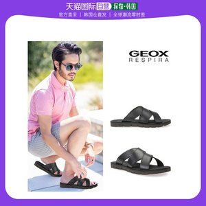 韩国直邮[GEOX] [GEOX] 男性休闲拖鞋 黑色