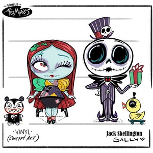 【miss mindy系列】enesco 圣诞夜惊魂周边摆件正版杰克莎莉手办