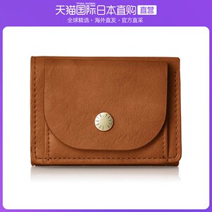 日本直邮legato largo 迷你三折钱包 基础款 女版 焦糖色