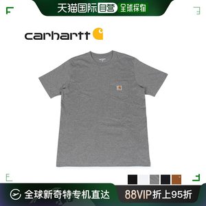 日本直邮carhartt WIP T恤男式短袖 SS 口袋 T恤深 I022091