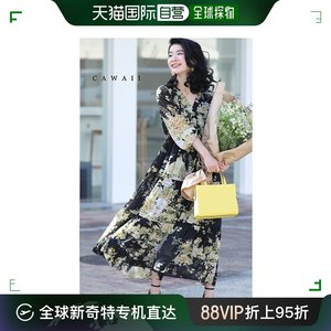 日本直邮兼容S3L 仿古花朵透明长裙