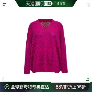 香港直邮MISSONI 米索尼 女士 Missoni 之字形 V 领针织毛衣 DS23