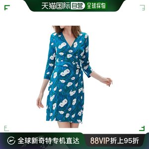 香港直邮Diane Von Furstenberg 平纹针织裹身连衣裙 DVFDW2R026