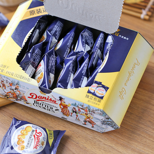 皇冠曲奇饼干192克（12g*16袋）纸盒装进口danisa丹麦风味小零食
