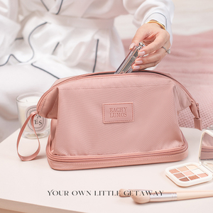 化妆包女士洗漱包旅行出差干湿分离便携洗澡便携防水大容量整理袋