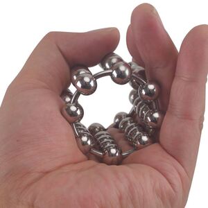 埋珠锁精环密集钢珠阴道摩擦刺激金属狼牙套龟头入珠套环环