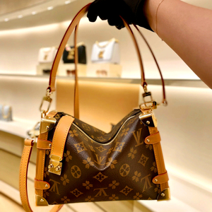 香港正品代购2024新款女包真皮老花奢侈品软盒子包单肩斜跨手提包