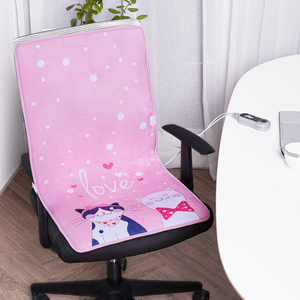 加热坐垫靠垫一体办公室家用椅子取暖神器插电暖背发热座垫电热暖