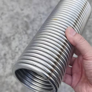 304不锈钢波纹管定制蒸汽波纹管阻燃编织波纹金属软管