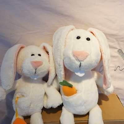 日本购大耳兔公仔胡萝卜兔子h抱枕公仔可爱卡通儿童玩偶布娃娃礼