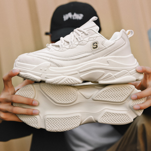 老爹鞋男ins潮情侣小白运动鞋子男内增高8cm男士休闲秋季时尚潮鞋