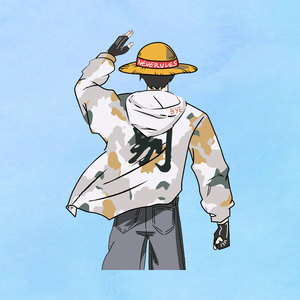 悟空背影后背大图服装辅料热转印烫画印花柯式耐水洗衣服装饰贴纸