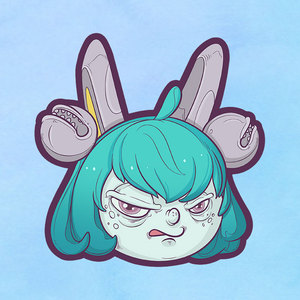 卡通q版动画游戏蔡文姬大头贴王者荣耀卫衣烫画贴图案烫定制胶印