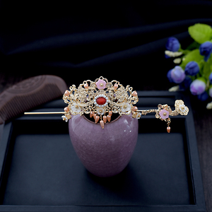 古风发饰套装发冠发簪一套古装超仙头饰女甜美古代汉服配饰套装