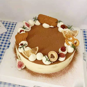 慕斯生日蛋糕男士女神款儿童芒果水果创意定制天津全国同城配送