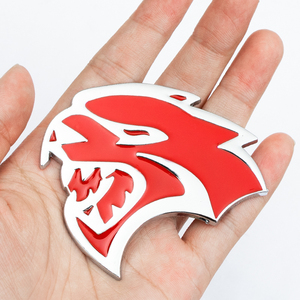 350人付款天猫速度与激情8道奇挑战者srt改装地狱猫标志车贴金属侧标