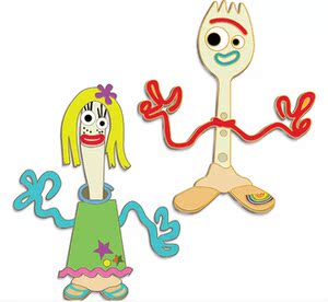 美国代购 迪士尼disney 玩具总动员 叉叉 2枚徽章