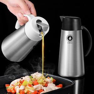 asvel日本不锈钢油壶forma油瓶重力自动开合厨房家用调味防漏油罐