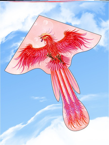 凤凰风筝山东潍坊特产七彩风筝中国传统大人专用微风易飞卡通带线