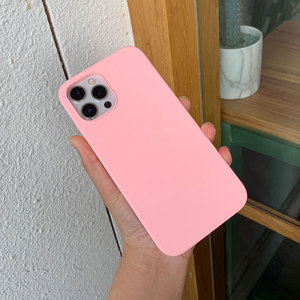 iphone12pro粉色,iphone13pro粉色 真液态●玫瑰粉11纯色iphone12pro手机壳ipone12pro高档mini奢华7
