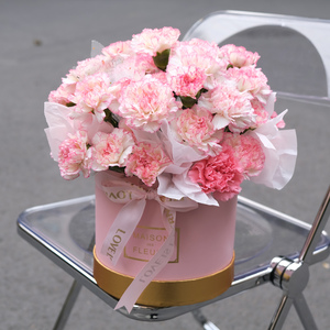 深圳鲜花速递同城配送长辈母亲节花束送妈妈康乃馨鲜花抱抱桶花桶