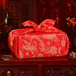陪嫁结婚包袱皮婚礼红包袱布女方娘家嫁妆包裹布订婚婚庆用品大全