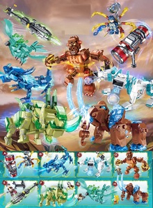 乐高斗罗大陆蓝银破魂枪唐三小舞人仔全套铁板犀牛拼装积木双头狼