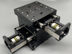 小型电动十字滑台 微米级xy工作台 日本nb原装 行程40*40mm 现货