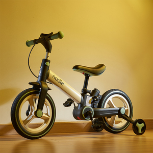 nadle纳豆儿童自行车平衡车二合一1一3一6岁女孩男孩脚踏折叠单车