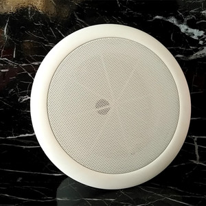 公共广播扬声器外壳背景乐音响外壳6.5寸吸顶喇叭铁网外壳带卡扣