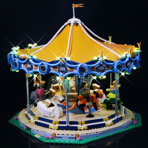 乐高旋转木马10257积木迪士尼游乐场拼装街景益智男女孩玩具礼物