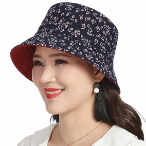 中老年人帽子女春夏盆帽渔夫帽奶奶遮阳帽休闲布帽子妈妈帽子夏天