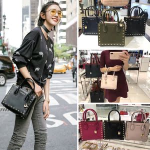 mk女包mercer杨幂同款星星小方包爱心铆钉锁头包单肩斜挎