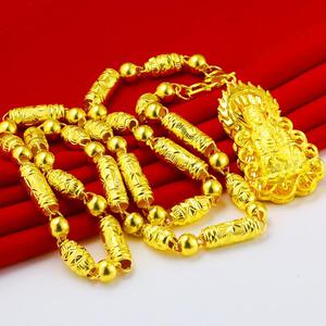 仿真黄金越南镀金沙金男款项链转运金项链不掉色