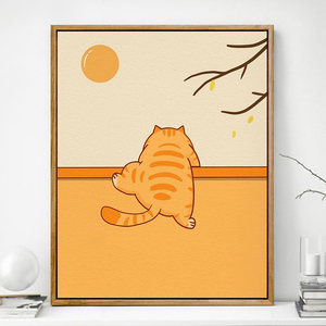 数字油画定制动物小猫咪手工填色卡通动漫手绘涂色油彩画15人付款39