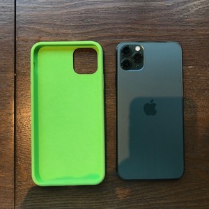 全包液态硅胶 iphone11promax手机壳荧光绿色 适用于苹果11防摔套